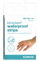 Kliniplast water proof   plasters 2 sizes N20